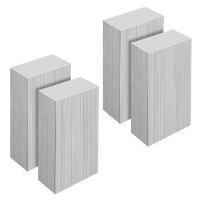 4PCS 1 x 2 x 4 Inch Aluminum Bar, 6061 Aluminum Solid Flat Block, Aluminum Mill Stock
