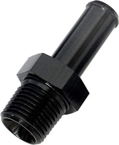 AC PERFORMANCE 1/8" NPT Male to 5/16" Hose Barb Fitting Adapter 90 Degree Aluminum Black in Saudi Arabia