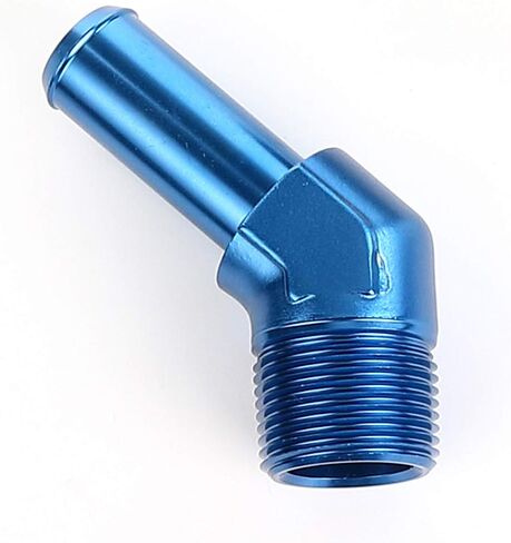 AC PERFORMANCE 1/8" NPT Male to 5/16" Hose Barb Fitting Adapter 90 Degree Aluminum Black in Saudi Arabia