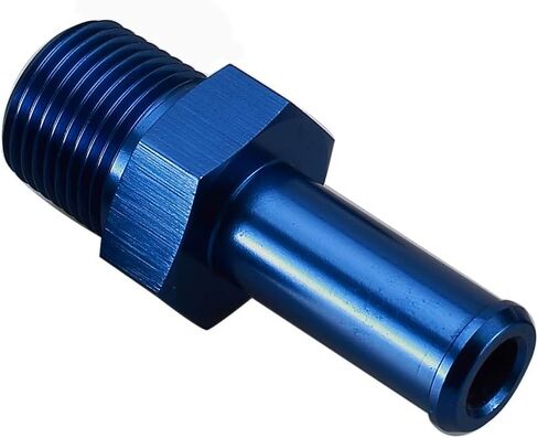 AC PERFORMANCE 1/8" NPT Male to 5/16" Hose Barb Fitting Adapter 90 Degree Aluminum Black in Saudi Arabia