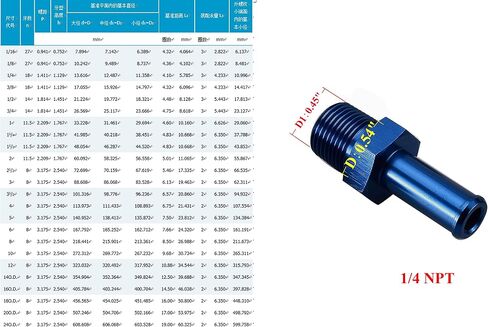 AC PERFORMANCE 1/8" NPT Male to 5/16" Hose Barb Fitting Adapter 90 Degree Aluminum Black in Saudi Arabia