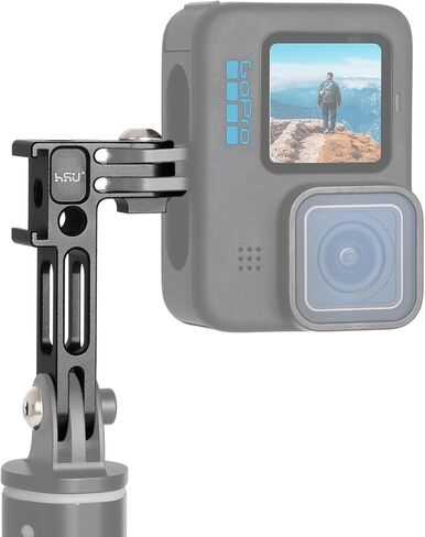 HSU Vertical Mount for GoPro, Aluminum 90 Degree Cold Shoe Direction Adapter, 1/4"-20 Screw Hole Tripod Mount for GoPro Hero 12/11/10/9/8/7/6, DJI Osmo Action 4/3 AKASO Action Camera and More in Saudi Arabia