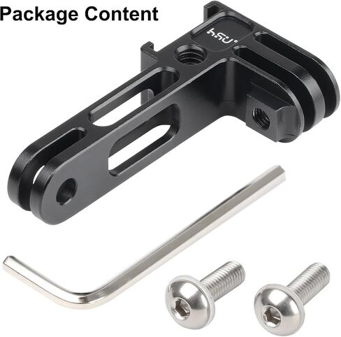 HSU Vertical Mount for GoPro, Aluminum 90 Degree Cold Shoe Direction Adapter, 1/4"-20 Screw Hole Tripod Mount for GoPro Hero 12/11/10/9/8/7/6, DJI Osmo Action 4/3 AKASO Action Camera and More in Saudi Arabia
