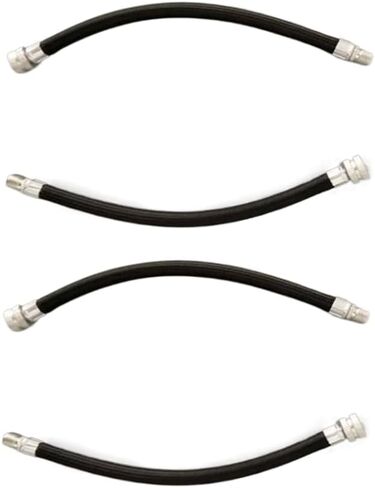 Leadigol 4PCS Bicycle Pump Extension Hose,Portable Bike Tire Pump Extension Hose Bike Pump Inflator Extension Tube for Bicycle Accessories in Saudi Arabia