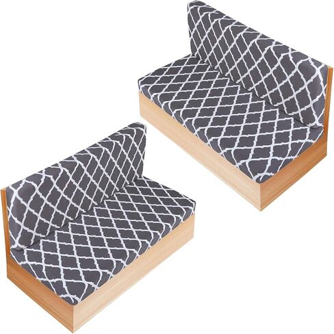 RV Dinette Cushion Covers Set of 2, Printed Camper Cushion Slipcovers, Washable Anti Slip Stretch Fabric (Sage Wild Green) in Saudi Arabia
