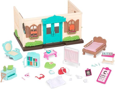 Li’l Woodzeez – Tickle-Your-Taste-Buds Bakery – Dollhouse Playset with Furnitures & Accessories – Pretend Play Toy for Kids Age 3+ in Kuwait