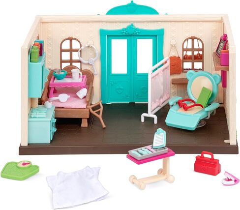 Li’l Woodzeez – Tickle-Your-Taste-Buds Bakery – Dollhouse Playset with Furnitures & Accessories – Pretend Play Toy for Kids Age 3+ in Kuwait