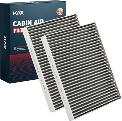 فلتر هواء كابينة KAX، استبدال CF12058 لهجة 2018-2022، Elantra 2017-2020، Elantra GT، Kia Forte، Forte 5، Rio، استبدال 97133-F2000 مع فلتر هواء الكربون المنشط in Kuwait
