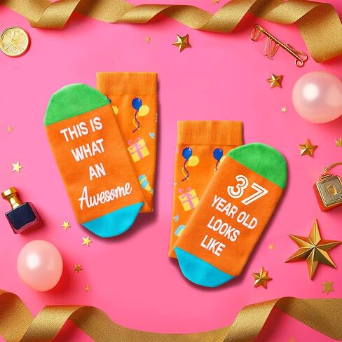 Zmart 39th Birthday Gifts for Women Men, Best Gifts for 39 Year Old Woman Man, 39 Year Old Gifts, Socks for Her Him Female Male in Saudi Arabia