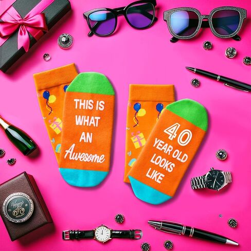 Zmart 39th Birthday Gifts for Women Men, Best Gifts for 39 Year Old Woman Man, 39 Year Old Gifts, Socks for Her Him Female Male in Saudi Arabia