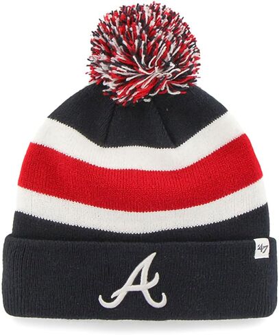 47 MLB Unisex-Adult Primary Logo Breakaway Team Color Primary Logo Cuffed Knit Beanie Hat Cold Weather Hat, One Size in Saudi Arabia