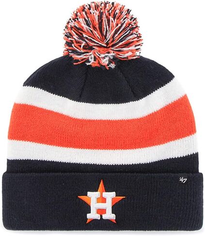 47 MLB Unisex-Adult Primary Logo Breakaway Team Color Primary Logo Cuffed Knit Beanie Hat Cold Weather Hat, One Size in Saudi Arabia