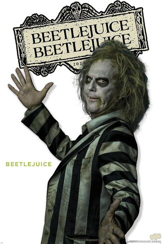 Trends International Beetlejuice Beetlejuice - ملصق حائط من سلسلة Beetlejuice المميزة، 22.37 بوصة × 34.00 بوصة، نسخة غير مؤطرة in Saudi Arabia