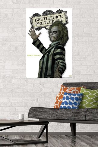Trends International Beetlejuice Beetlejuice - ملصق حائط من سلسلة Beetlejuice المميزة، 22.37 بوصة × 34.00 بوصة، نسخة غير مؤطرة in Saudi Arabia