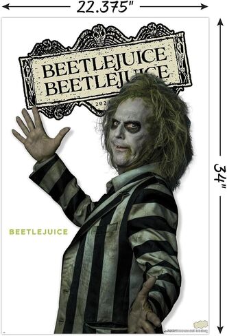 Trends International Beetlejuice Beetlejuice - ملصق حائط من سلسلة Beetlejuice المميزة، 22.37 بوصة × 34.00 بوصة، نسخة غير مؤطرة in Saudi Arabia