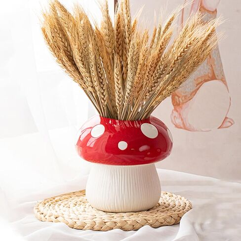 مزهرية سيراميك بسيطة على طراز Wabi-sabi ديكور منزلي زخرفة سيراميك عتيقة مناسبة للزهور المجففة والنباتات المائية in Kuwait