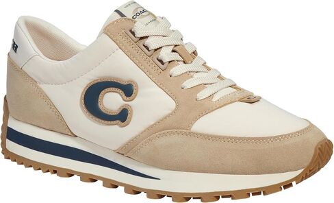 Coach Women's Non Tech Athletic Runner Sneaker, Color Black/Chalk, Size 6 in Saudi Arabia