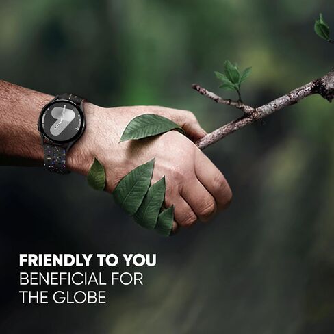 2 PACK Sport Bands Compatible with Samsung Galaxy Watch 7/FE/6/5/4 Watch 5 Pro Watch 4/6 Classic, 20MM Recycled Plastic Soft Breathable Silicone Strap for Women Men in Saudi Arabia