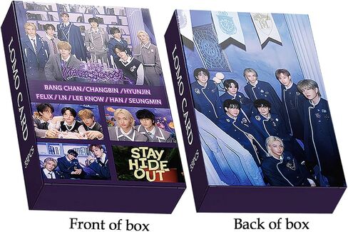 مجموعة هدايا KPOP Stray Kids - بما في ذلك بطاقات الصور المدرسية السحرية من Stray Kids، وملصقات Stray Kids، وسلسلة مفاتيح Stray Kids، وشارة، ولوحة الوقوف الأكريليكية Stray Kids Merch للمعجبين in Kuwait