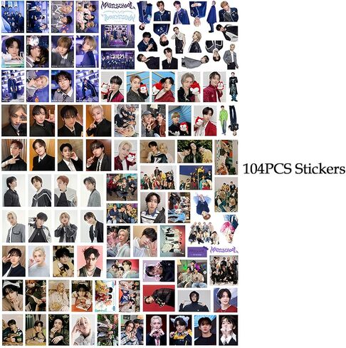 مجموعة هدايا KPOP Stray Kids - بما في ذلك بطاقات الصور المدرسية السحرية من Stray Kids، وملصقات Stray Kids، وسلسلة مفاتيح Stray Kids، وشارة، ولوحة الوقوف الأكريليكية Stray Kids Merch للمعجبين in Kuwait