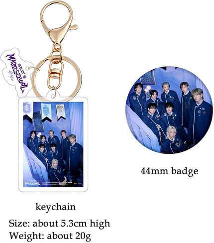 مجموعة هدايا KPOP Stray Kids - بما في ذلك بطاقات الصور المدرسية السحرية من Stray Kids، وملصقات Stray Kids، وسلسلة مفاتيح Stray Kids، وشارة، ولوحة الوقوف الأكريليكية Stray Kids Merch للمعجبين in Kuwait