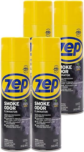 Zep Smoke Odor Eliminator Aerosol - 16 Ounce - ZUSOE16 - Eliminate Cannabis (Marijuana) and Tobacco Odors in Kuwait