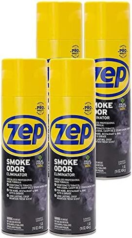 Zep Smoke Odor Eliminator Aerosol - 16 Ounce - ZUSOE16 - Eliminate Cannabis (Marijuana) and Tobacco Odors in Kuwait