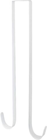 Double Wreath Hanger 15" L Black Premium Over The Door Metal Double Sided Wreath Hanger (1Pcs, Black) in Kuwait