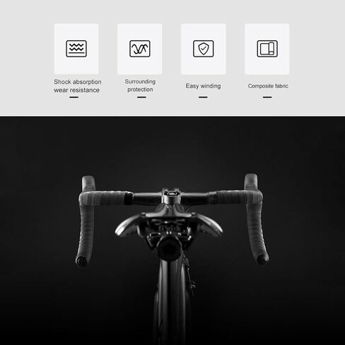 2 لفات شريط المقود الشريط لدراجة الطريق شريط شريط أسود هلام حماية خففت اللياقة البدنية شريط قبضة لشريط سحب ما يصل شريط لحام in Kuwait