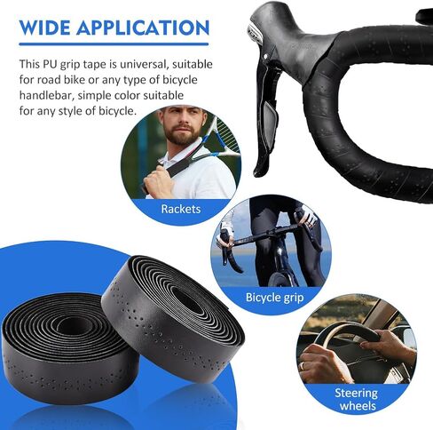 Kakalote 2pcs Bike Handlebar Tape, Bicycle Bar Tape Cycling Handle Wraps for Road Cycling Bicycles, EVA Comfort Road Bike Handlebar Tape Leather Bike Bar Tape with Bar End Plugs(Brown) in Saudi Arabia