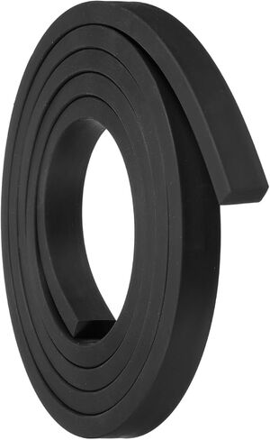 uxcell Neoprene Rubber Sheet Rolls 5/16" T x 0.6" W x 5'L Solid Rubber Seal Strip for DIY Gasket, Crafts, Pads, Seals, Protection in Saudi Arabia