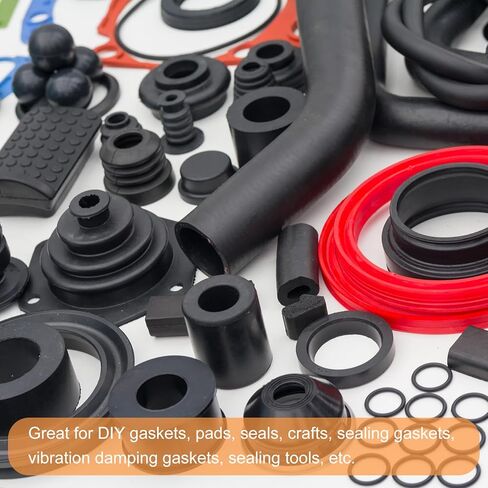 uxcell Neoprene Rubber Sheet Rolls 5/16" T x 0.6" W x 5'L Solid Rubber Seal Strip for DIY Gasket, Crafts, Pads, Seals, Protection in Saudi Arabia