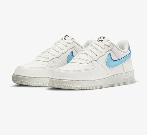 حذاء Nike Air Force 1 '07 LV8 (PS) 'Sail/Blue Chill Medium Blue Black' (DV0751-100) - مقاس 13C in Saudi Arabia