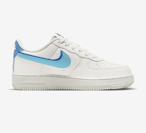 حذاء Nike Air Force 1 '07 LV8 (PS) 'Sail/Blue Chill Medium Blue Black' (DV0751-100) - مقاس 13C in Saudi Arabia