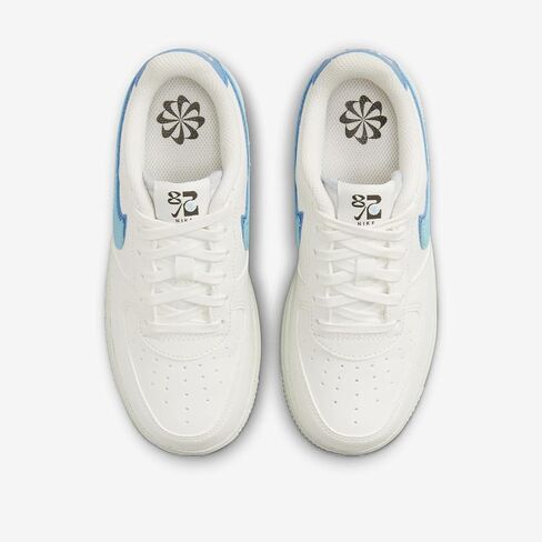 حذاء Nike Air Force 1 '07 LV8 (PS) 'Sail/Blue Chill Medium Blue Black' (DV0751-100) - مقاس 13C in Saudi Arabia
