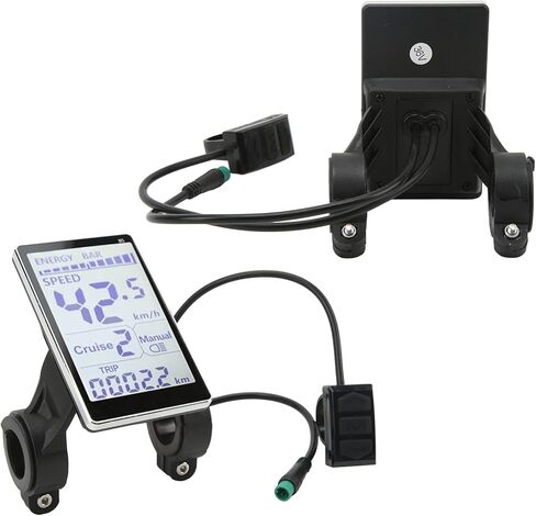 Electric Bike Display Panel E Bike Scooter Speed Monitor, 5 Pin M5 LCD Panel Screen for 31.8 22.2mm Electric Bikes, 24V 36V 48V 60V Universal E Scooter M5 Display Waterproof in Saudi Arabia