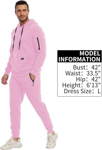Men's Tracksuits Sweatsuits for Men Sweat Track Suits 2 Piece Sweatpants Jogging Casual Athletic Suits With Pockets in Saudi Arabia