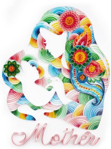 Uniquilling Paper Filigree Painting Quilling Kits,Panit by Numbers for Adults - Horse,Handmade DIY Craft Wall Decoration Best Gifts(Painting kit+Tools kit) (Basic) in Saudi Arabia