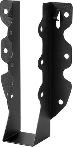 16 Pcs 2x8 Joist Hanger, Black Powder-Coated Joist Hangers, Rafter Brackets for Floor Deck and Ceiling Joists in Saudi Arabia