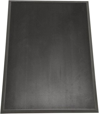 Rubber-Cal 03_191_ZWEB_BK Door Scraper Rubber Front Mats, 5/8" Thick x 36" x 72", Black Borders in Saudi Arabia