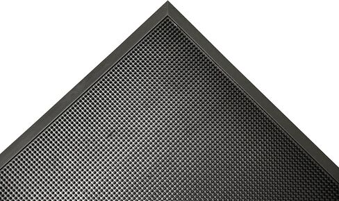 Rubber-Cal 03_191_ZWEB_BK Door Scraper Rubber Front Mats, 5/8" Thick x 36" x 72", Black Borders in Saudi Arabia