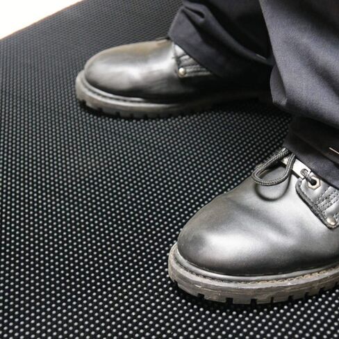 Rubber-Cal 03_191_ZWEB_BK Door Scraper Rubber Front Mats, 5/8" Thick x 36" x 72", Black Borders in Saudi Arabia