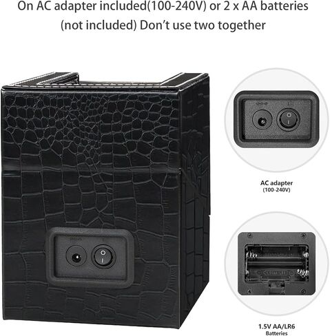 SHOWPIN Automatic Single Watch Winder: Mechanical Watch Winder Box for Women and Men Bidirection Rotation AC Adapter or Battery Powered in Saudi Arabia