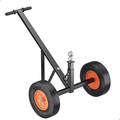 مقطورة دوللي، سعة وزن اللسان 1000 رطل، محرك مقطورة من الفولاذ الكربوني مع ارتفاع قابل للتعديل 19 بوصة - 26 بوصة، كرة ربط 2 بوصة وإطارات هوائية 16 بوصة وعجلة عالمية، لتحريك قارب مقطورة RV in Kuwait