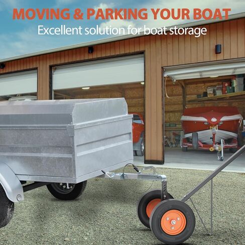 مقطورة دوللي، سعة وزن اللسان 1000 رطل، محرك مقطورة من الفولاذ الكربوني مع ارتفاع قابل للتعديل 19 بوصة - 26 بوصة، كرة ربط 2 بوصة وإطارات هوائية 16 بوصة وعجلة عالمية، لتحريك قارب مقطورة RV in Kuwait