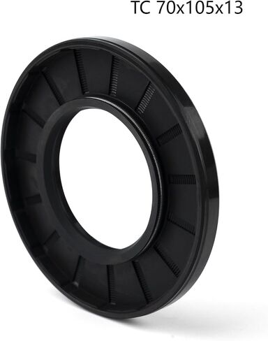 XiKe 1PCS Oil Seal, Lip Seals, TC 80mm x 105mm x 13mm, Nitrile Rubber Double Lip Spring-Loaded Oil Shaft Seal, Designed for Bearing Shaft, Black in Saudi Arabia