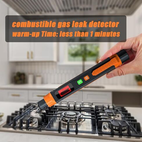 Natural Gas Leak Detector, Portable Gas Sniffer with Audible & Visual Alarm, for Combustible Gas Like Methane, Propane -50A in Saudi Arabia