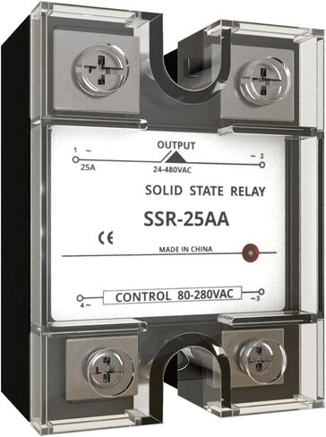 MAKERELE 1 قطعة SSR-25DD مرحل الحالة الصلبة تيار مستمر إلى تيار مستمر المدخلات 3-32VDC إلى الإخراج 5-220VDC مرحلة واحدة مرحل الحالة الصلبة in Kuwait