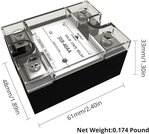 MAKERELE 1 قطعة SSR-25DD مرحل الحالة الصلبة تيار مستمر إلى تيار مستمر المدخلات 3-32VDC إلى الإخراج 5-220VDC مرحلة واحدة مرحل الحالة الصلبة in Kuwait