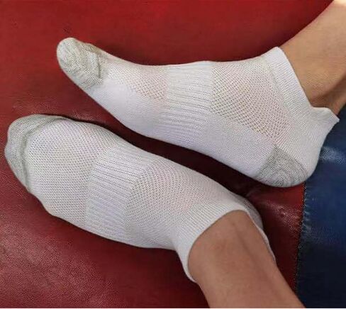20 Pairs Athletic Ankle Socks for Men No Show Low Cut Running Socks Cushioned Tab Socks Breathable Sports Socks in Saudi Arabia